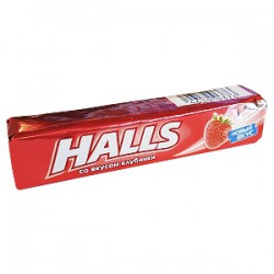 Леденцы, Halls (Холлс) 9 шт клубника